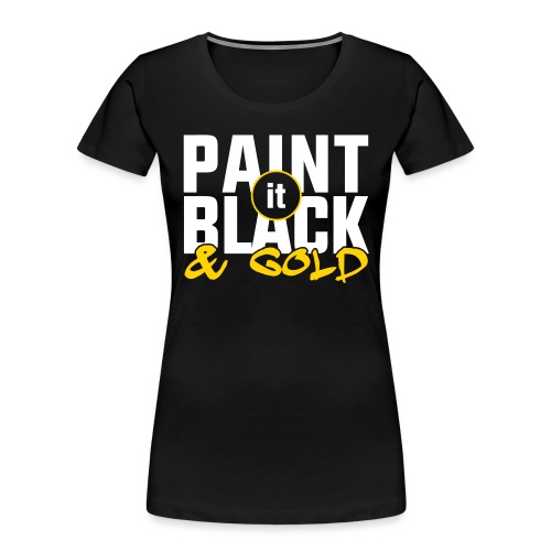 Black And Gold Women's T-Shirts - Women's Premium Organic T-Shirt