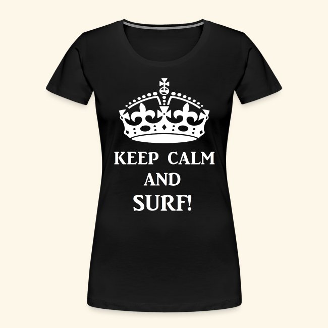 keep calms surf wht