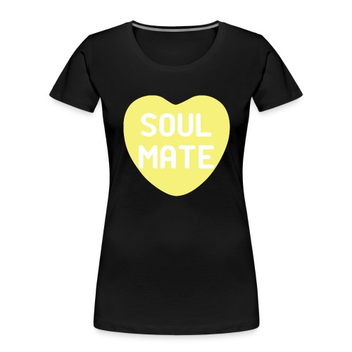 Soul Mate Yellow Candy Heart - Women's Premium Organic T-Shirt