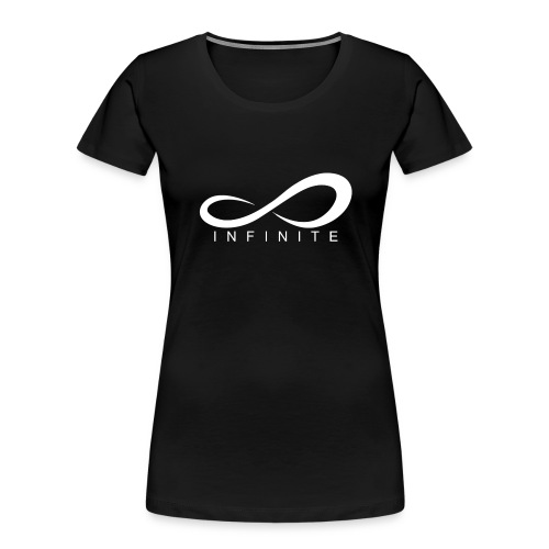 Infinite Logo in White Women's Hoodie - Women's Premium Organic T-Shirt
