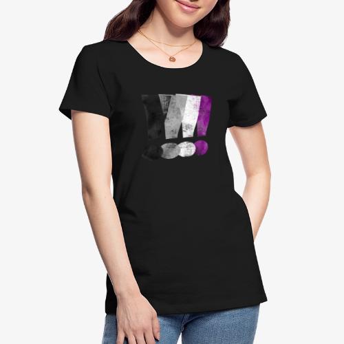 Asexual Pride Exclamation Points - Women's Premium Organic T-Shirt