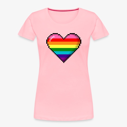 Gilbert Baker Original LGBTQ Gay Rainbow Pride 8- - Women's Premium Organic T-Shirt