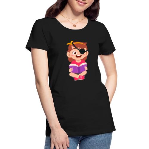 Little girl with eye patch - Women's Premium Organic T-Shirt