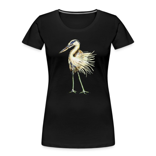 Great Blue Heron - Women's Premium Organic T-Shirt