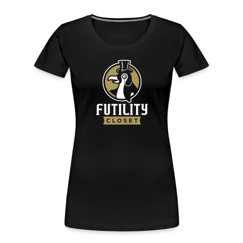 Futility Closet Logo - Reversed - Women's Premium Organic T-Shirt
