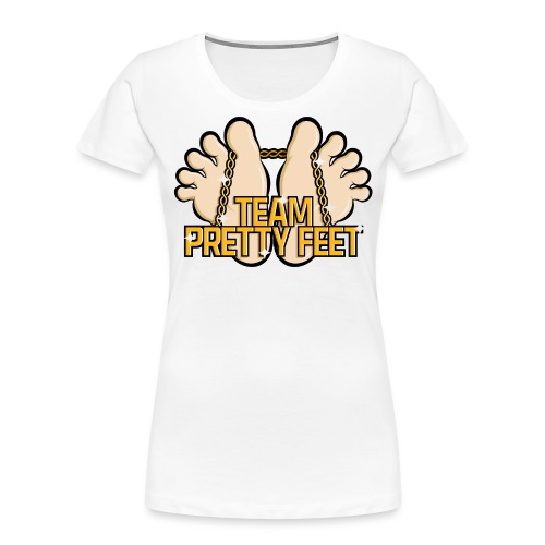Team Pretty Feet™ Gold Chain (Kawaii Style) - Women's Premium Organic T-Shirt