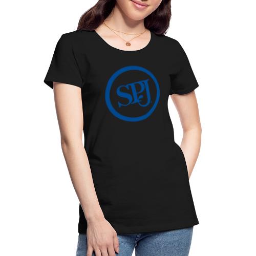 SPJ Two-Sided Blue Logo - Women's Premium Organic T-Shirt