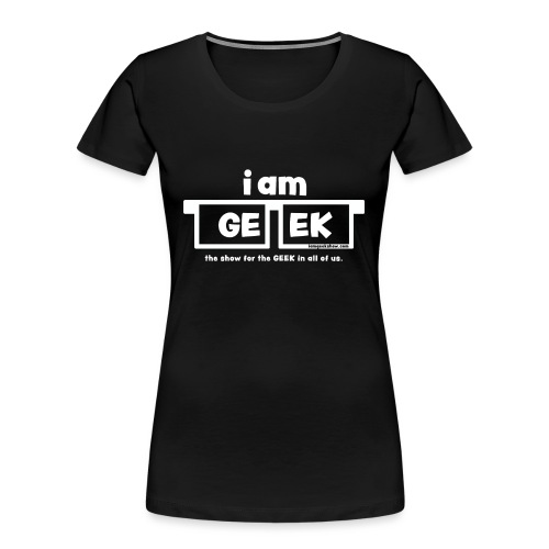 iamGEEK classic White - Women's Premium Organic T-Shirt