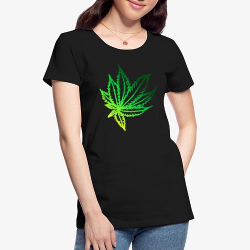 green leaf - Women's Premium Organic T-Shirt