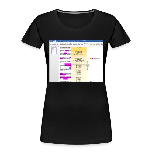 HOOM_Sample_Concept_In_Action_Grammarly_Tremendous - Women's Premium Organic T-Shirt