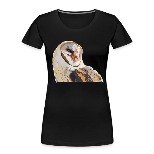Majestic Barn Owl - White and Brown Owl - Wildlife - Women's Premium Organic T-Shirt