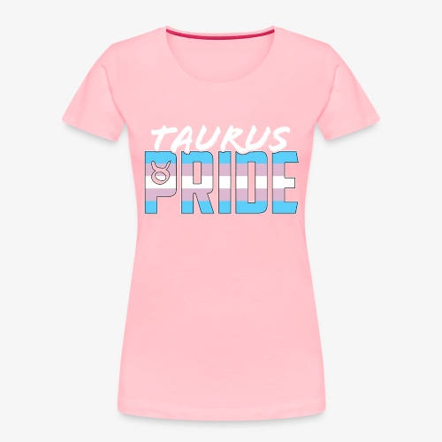 Taurus Transgender Pride Flag Zodiac Sign - Women's Premium Organic T-Shirt
