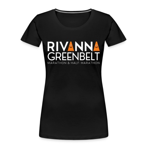 RIVANNA GREENBELT (all white text) - Women's Premium Organic T-Shirt