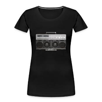 Sharp 777 Boombox - Women's Premium Organic T-Shirt - black - Front - Mia (176cm)