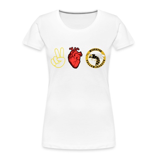 Peace Love Yellowjackets - Women's Premium Organic T-Shirt