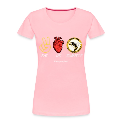 Peace Love Yellowjackets - Women's Premium Organic T-Shirt