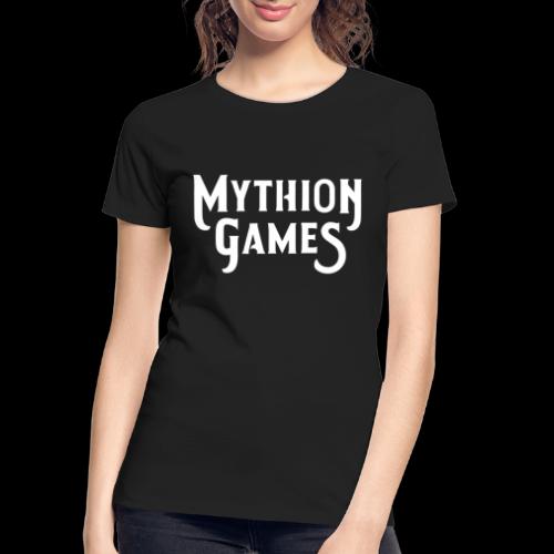 Mythion Logo White - Women's Premium Organic T-Shirt