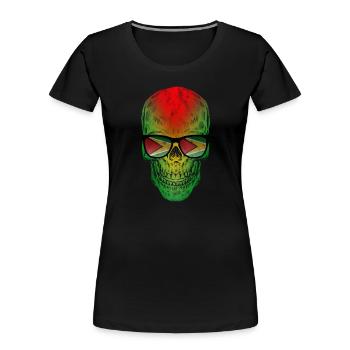 Guyana - Women's Premium Organic T-Shirt - black - Front - Mia (176cm)