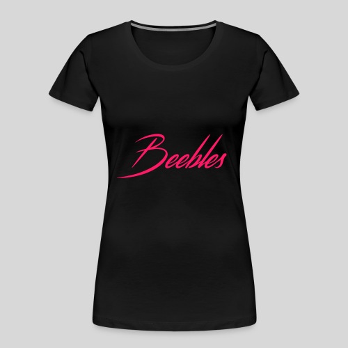 Pink Beebles Logo - Women's Premium Organic T-Shirt