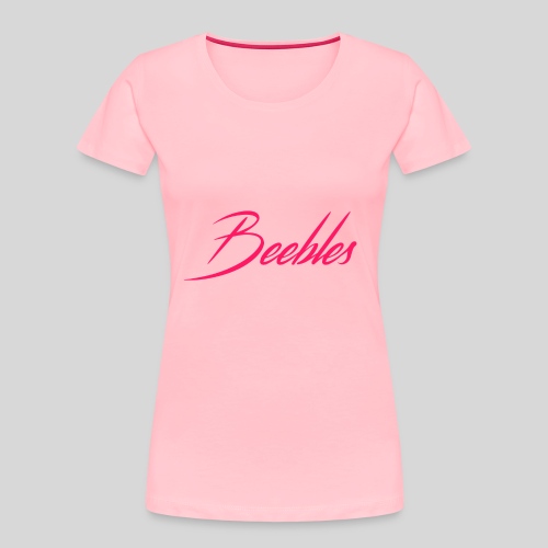 Pink Beebles Logo - Women's Premium Organic T-Shirt