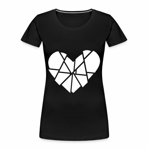 Heart Broken Shards Anti Valentine's Day - Women's Premium Organic T-Shirt