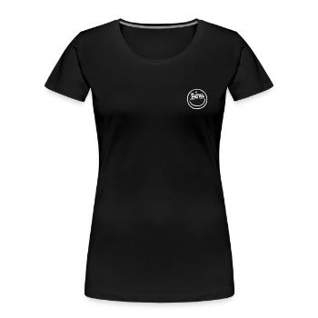 Faith - Women's Premium Organic T-Shirt - black - Front - Mia (176cm)