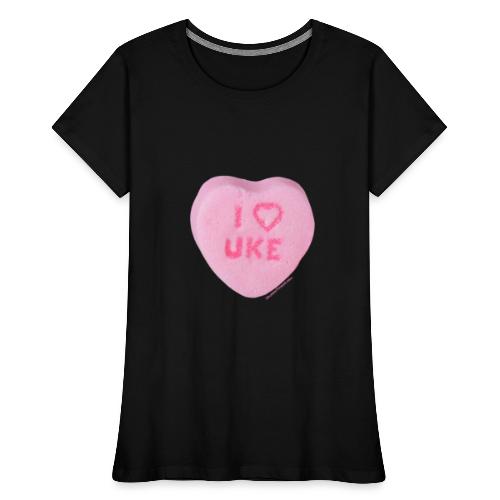 I Heart Uke - Women's Premium Organic T-Shirt