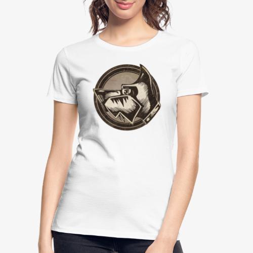 Wild Dog Grunge Animal - Women's Premium Organic T-Shirt