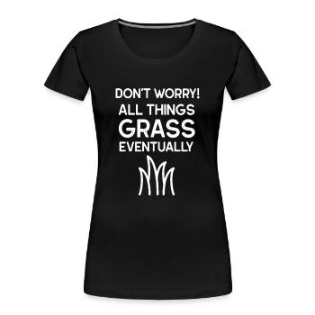 Gardening Pun - Women's Premium Organic T-Shirt - black - Front - Mia (176cm)