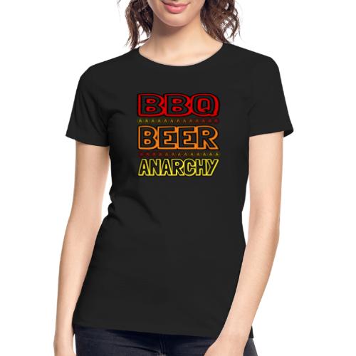 BBQ BEER ANARCHY - Women's Premium Organic T-Shirt