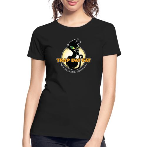 Trap Dat Cat Offical Logo - FOR DARK BACKGROUNDS - Women's Premium Organic T-Shirt