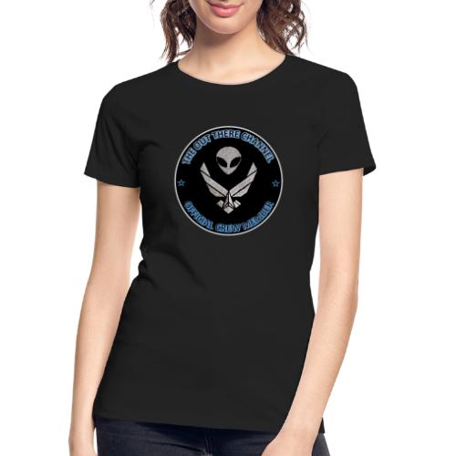 BlackOpsTransBigger1 FrontOnly - Women's Premium Organic T-Shirt
