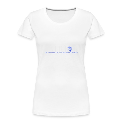 PATRIOT_USA_LOGO_2_reverse - Women's Premium Organic T-Shirt