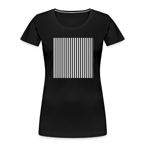 Black & White Stripes - Women's Premium Organic T-Shirt
