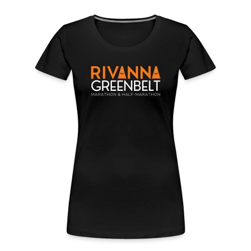 RIVANNA GREENBELT (white text) - Women's Premium Organic T-Shirt