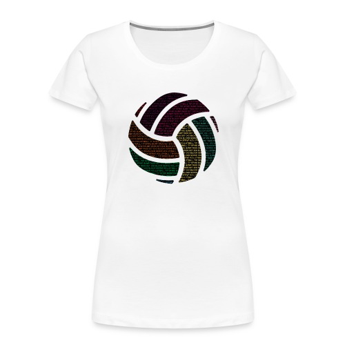 Colorful Volleyball - Women's Premium Organic T-Shirt