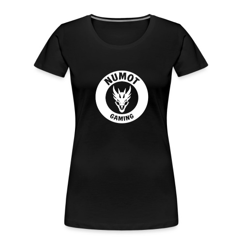 Numot Gaming Logo - White on Black - Women's Premium Organic T-Shirt