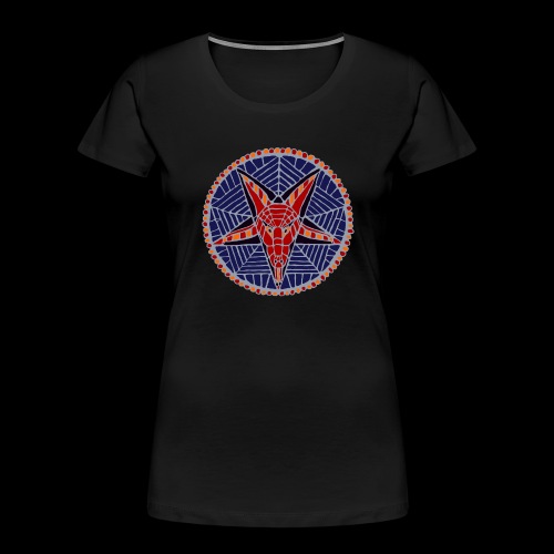 Corpsewood Stained-Glass Baphomet - Women's Premium Organic T-Shirt