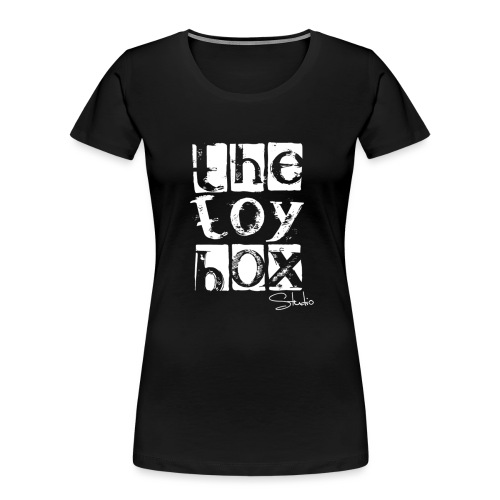 The Toy box Studio - White Logo - Women's Premium Organic T-Shirt