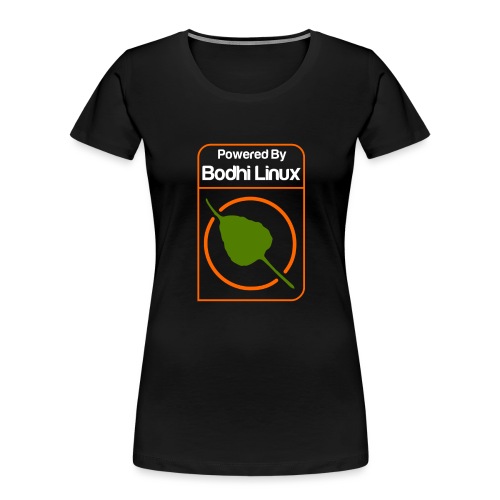 Powered by Bodhi Linux - Women's Premium Organic T-Shirt