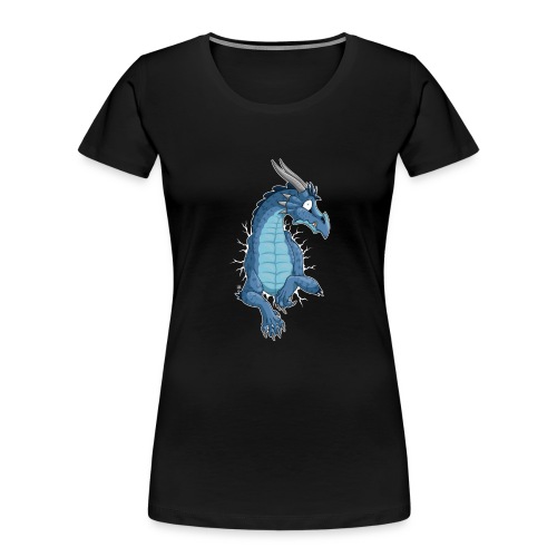 STUCK Blue Dragon (front) - Women's Premium Organic T-Shirt