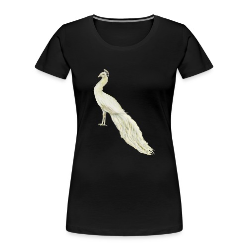 White peacock - Women's Premium Organic T-Shirt