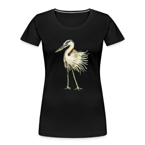 Great Blue Heron - Women's Premium Organic T-Shirt