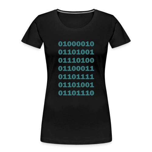 Binary Bitcoin - Women's Premium Organic T-Shirt
