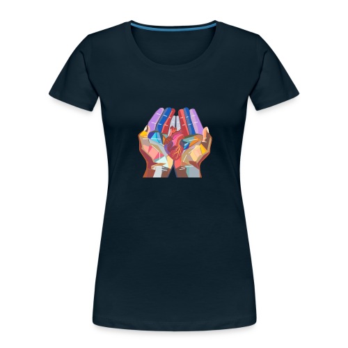 Heart in hand - Women's Premium Organic T-Shirt
