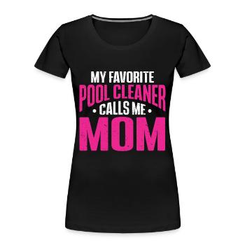 Pool Cleaner Maintenance Swimming Pool Expert - Women's Premium Organic T-Shirt - black - Front - Mia (176cm)