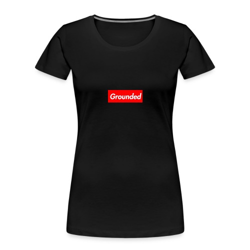 Grounded Box Logo - Women's Premium Organic T-Shirt