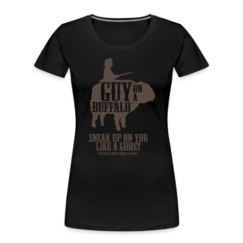 The Possum Posse Guy On a Buffalo-Ghost Women's - Women's Premium Organic T-Shirt