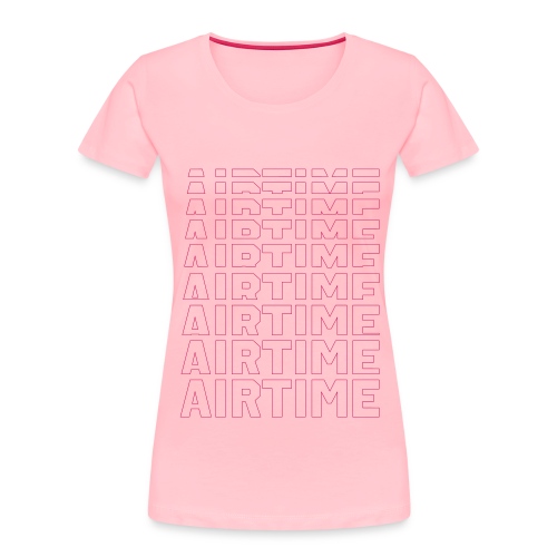 airtime textblock hollow - Women's Premium Organic T-Shirt