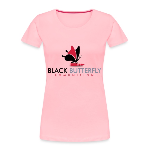 Black Butterfly Floating Logo - Women's Premium Organic T-Shirt